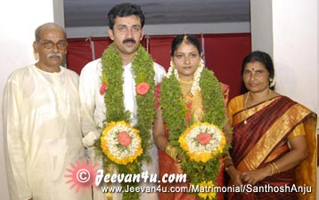 Santhosh Anju Photos Wedding